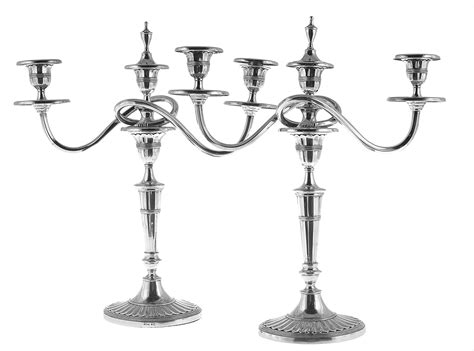 Par De Candelabros De 3 Lumes Leiloes Artbid