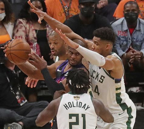 From Game 1 Of Nba Finals Milwaukee Bucks Vs Phoenix Suns Milwaukee