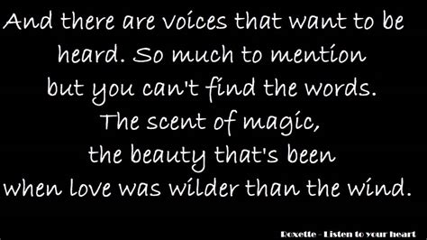 Listen To Your Heart Lyrics