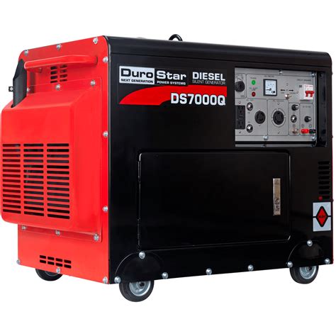 DuroStar DS7000Q 6,500 Watt Enclosed Diesel Portable Generator - Remot ...