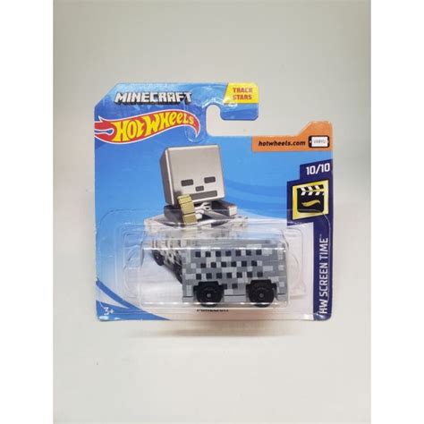 Hot Wheels 2019 HW Screen Time Minecart Minecraft Shopee Brasil