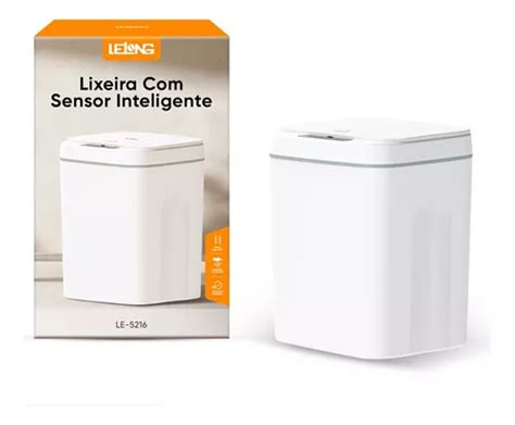 Lixeira Sensor Automática Banheiro Cozinha Lixo 16 Litros Frete grátis