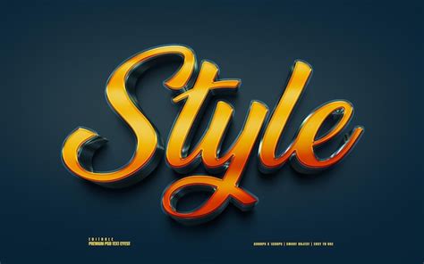 Effet De Texte Psd D Modifiable De Style Premium Psd Premium