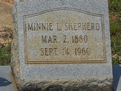 Minnie L Shepherd 1880 1960 Mémorial Find a Grave