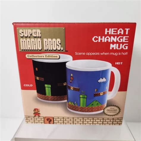 Super Mario Brothers Collectible Mug Heat Change Color Cup Gamer Gift