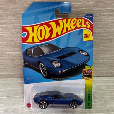 Hot Wheels Hotwheels HW EXOTICS LAMBORGHINI MIURA SV blue 興趣及遊戲 玩具 遊戲類 Carousell