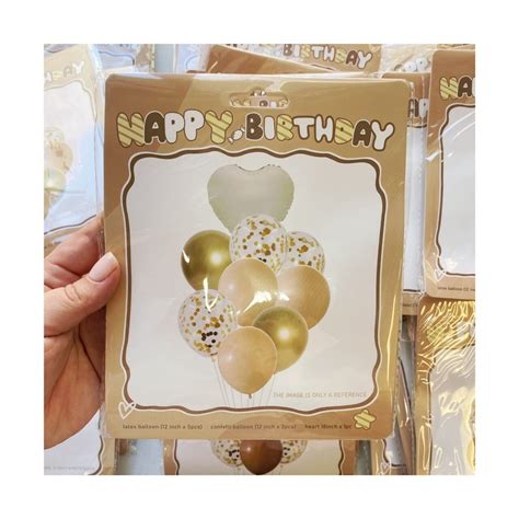 PACK SET 9 Globos Corazon LATEX CONFETTI Nude X Unidad Tienda De Deseos