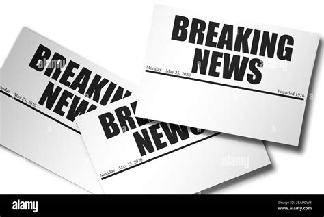 Breaking news headline hi-res stock photography and images - Alamy