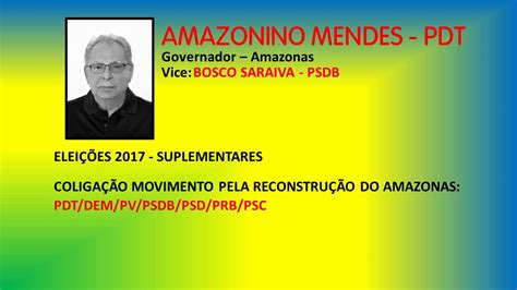 Elei Es Suplementares Jingle Amazonino Mendes Pdt