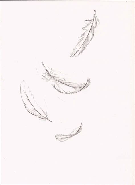 Falling Feather Drawing at PaintingValley.com | Explore collection of ...