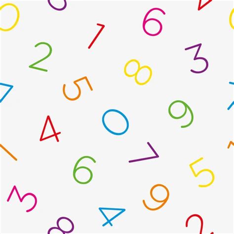 Colorful numbers wallpaper. ⬇ Vector Image by © almagami | Vector Stock ...