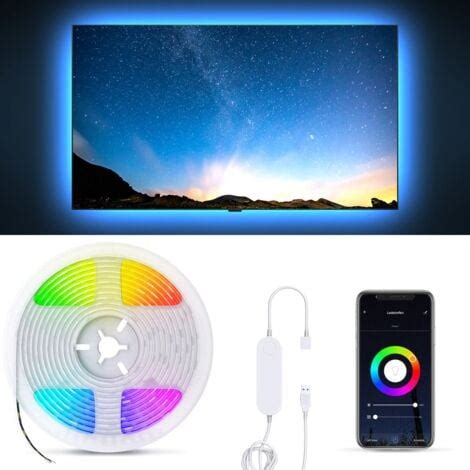 Striscia LED Smart RGB 2m Funziona Con App Amazon Alexa Google Home