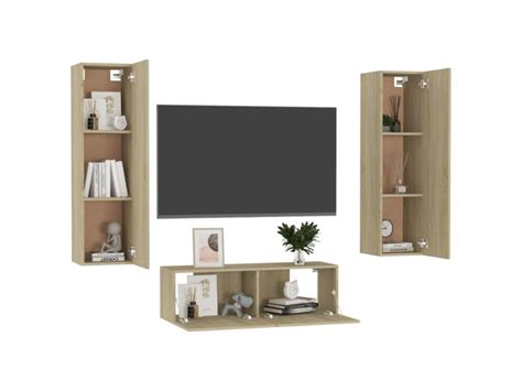 Ensemble De Meubles Tv Pcs Bancs Tv Armoires De Rangement Ch Ne