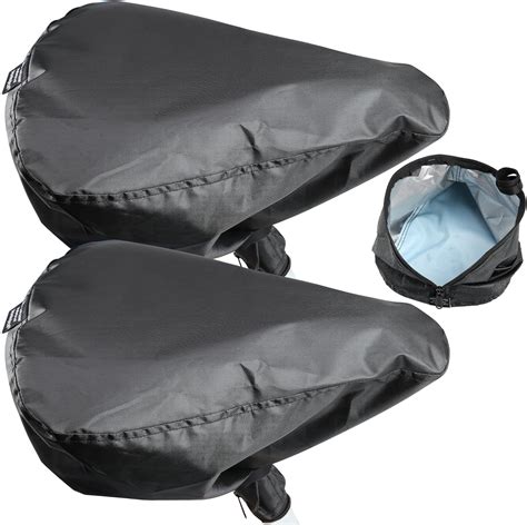 2pcs Upgraded Waterproof Bicycle Seat Cover Rainproof Dustproof Protective Cover