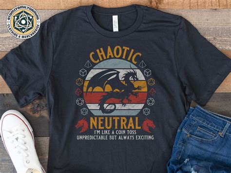 Dandd Chaotic Neutral Shirt Dnd T For Players Dungeons And Etsy