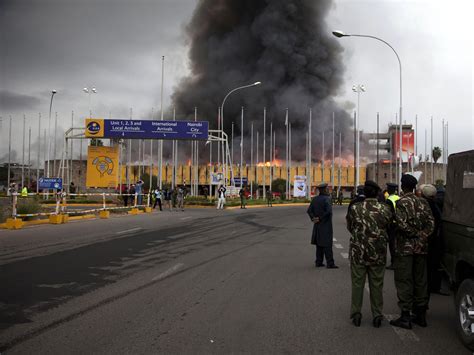 Kenya airport fire: Two international flights land, as airport seeks to
