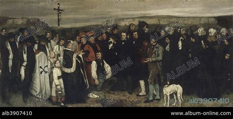 GUSTAVE COURBET Un enterrement à Ornans dit aussi Tableau de figures