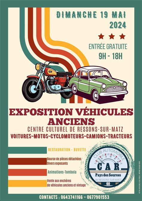 Manifestation Exposition De V Hicules Anciens Mai Ressons