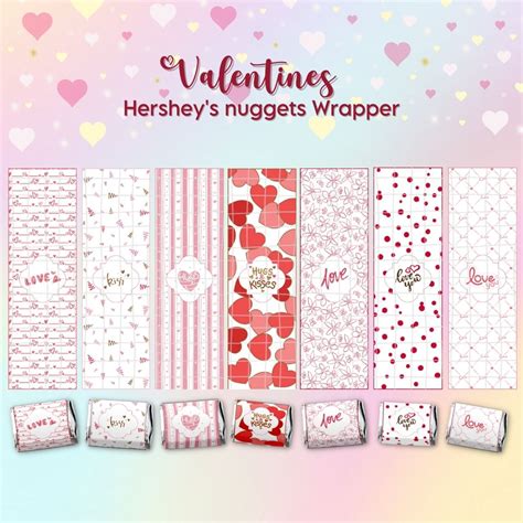 Valentines Hershey S Nugget Treat Box Template Masterbundles