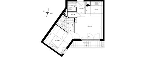 Plan Appartement T2 De 40 50 M² Neuf Résidence « Embellia à Gagny