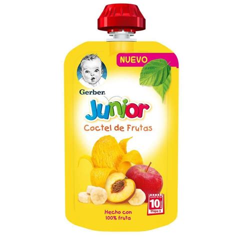 Papilla Gerber Junior Pounch de cóctel frutas 10 meses 110 g MercadoLibre