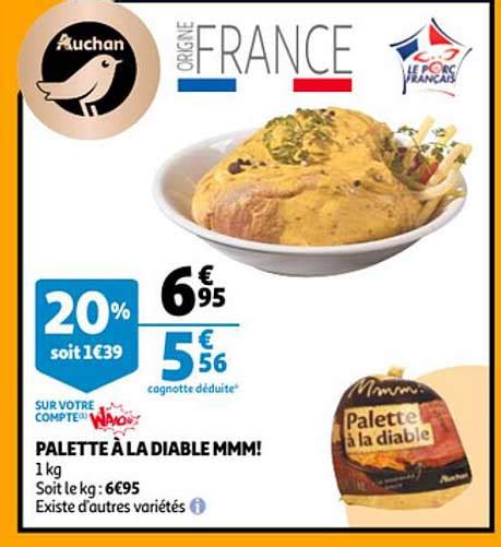 Offre Palette La Diable Mmm Chez Auchan