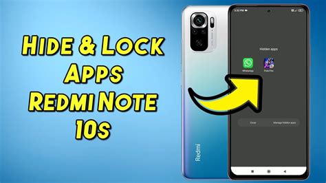 How To Hide Apps In Redmi Note S L Lock Apps In Redmi Note S Youtube