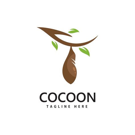 Cocoon logo vector icon illustration template design 3336407 Vector Art ...