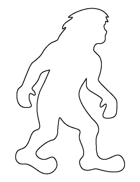 Printable Bigfoot Template