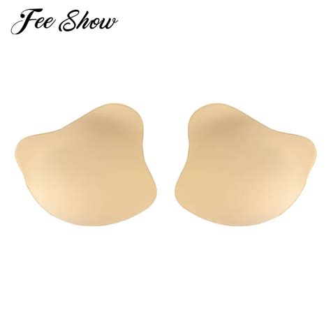 Pair Nude Women Strapless Backless Self Adhesive Push Up Bra Pasties