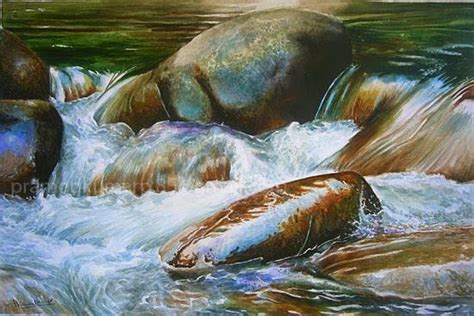 Realistic Water Painting at PaintingValley.com | Explore collection of ...