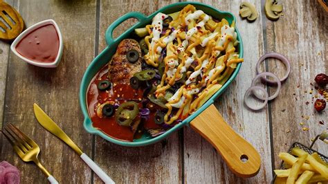 Chicken Steak With Loaded Fries Recipe By Sooperchef Youtube