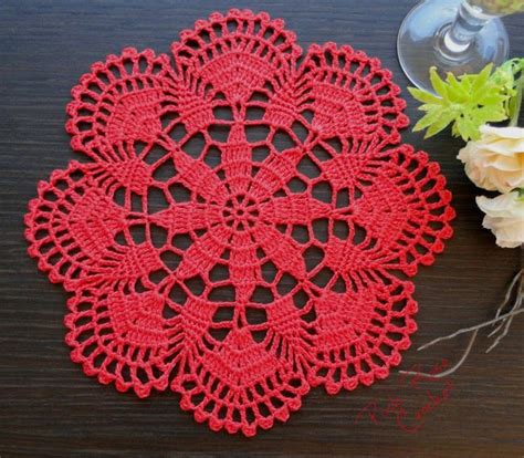 Doily 132 PINK ROSE CROCHET Knitting Blogs Crochet Doilies Doilies