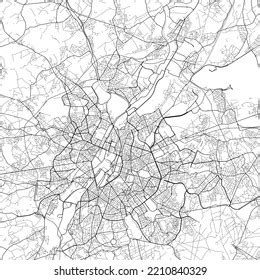 Area Map Schaerbeek Belgium White Background Stock Illustration ...