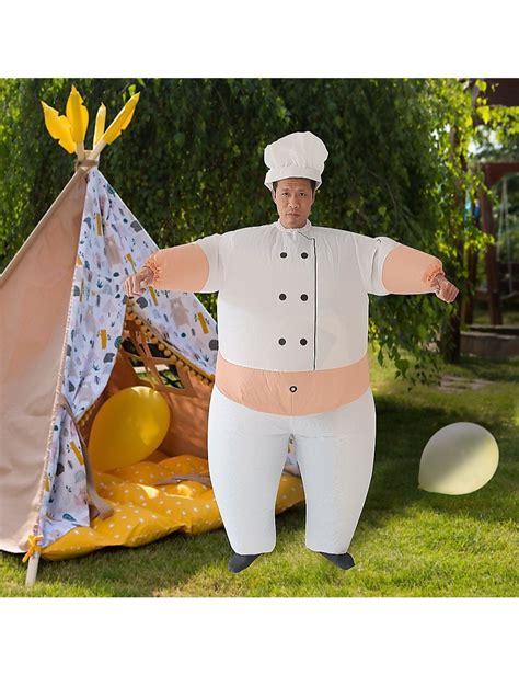 CHEF Fancy Dress Inflatable Suit Fan Operated Costume Beme