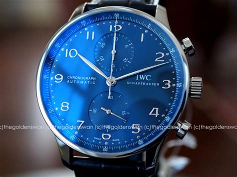 FS - IWC Portuguese Chronograph 3714 Blue Dial New Release | Omega Forums