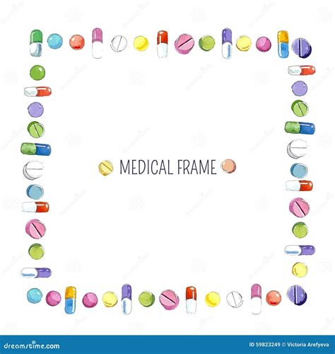 Medical Frame Stock Vector Illustration Of Frame Cure 59823249