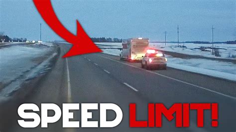 American Truck Drivers Dash Cameras Respect The Speed Limit Or Let