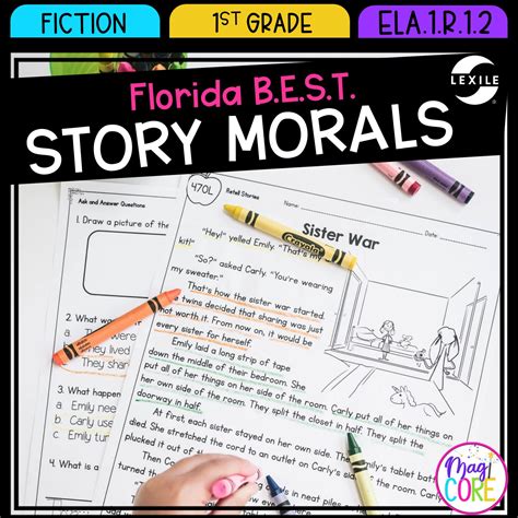 Story Morals 1st Grade Florida B E S T Ela 1 R 1 2 Cck