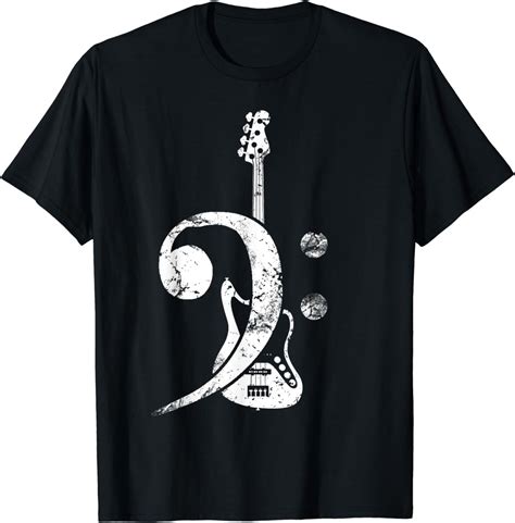 Bass Clef Bass Guitar T Shirt