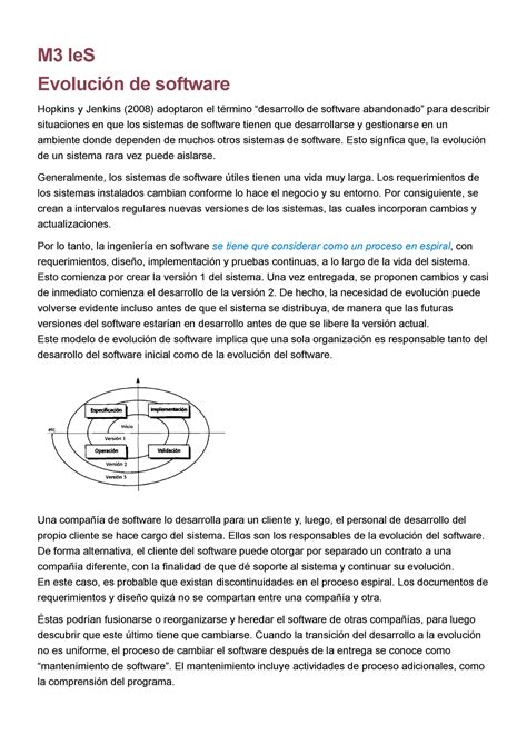 Resumen M Ingenier A De Software M Ies Evoluci N De Software