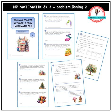 Nationella prov matematik åk 3 problemlösning 2 Teach Academy