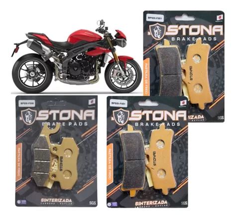 Kit Pastilhas De Freio D T Stona Sinter Speed Triple