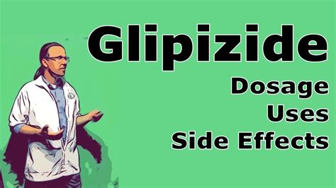 Glipizide dosage and side effects - YouTube