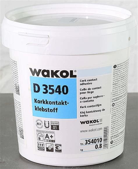 WAKOL D 3540 Klej Kontaktowy Do Korka 0 8kg Korek 5599500306 Allegro Pl