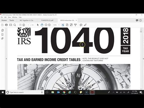 Earned Income Credit Table 2018 Pdf Cabinets Matttroy