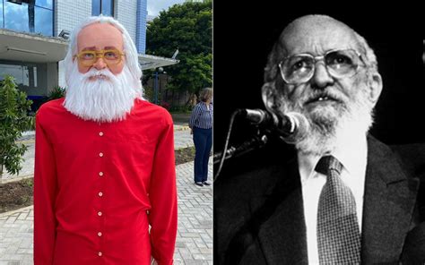 G1 Boneco gigante homenageia Paulo Freire patrono da educação