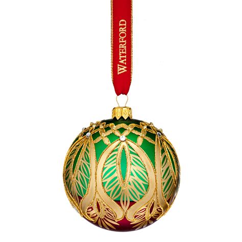 Waterford Holiday Heirlooms Peacock Grande Ball Ornament By