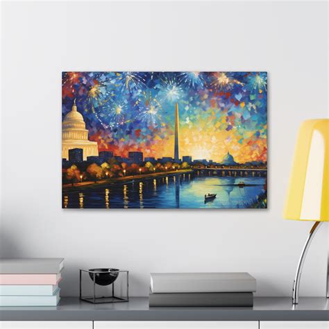 Washington DC Van Gogh's Starry Night Painting Canvas - Etsy