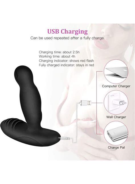 Rotating Anal Vibrator Vibrating Butt Plug Mode Prostate Massager